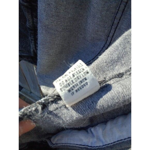 FWRD Denim Jean Jacket Black Distressed Ripped Size XL - Picture 11 of 11